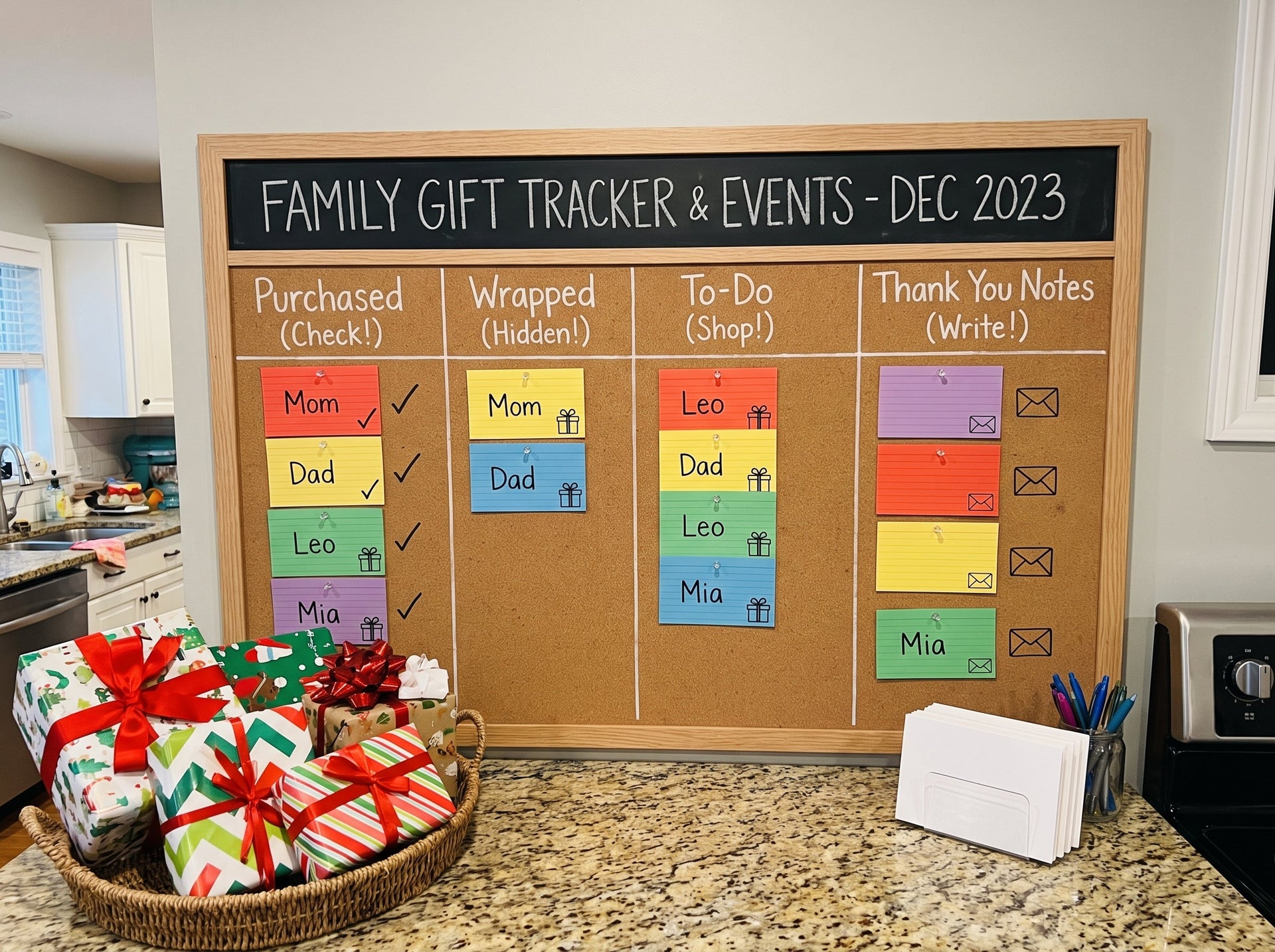 How to Create a Family Gift Tracker for Events and Thank-You Notes