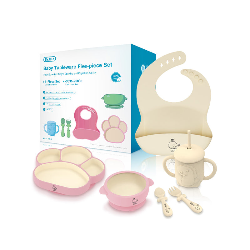 Silicone Baby Tableware 5 piece Set - BT05